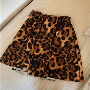 Leopard print skirt